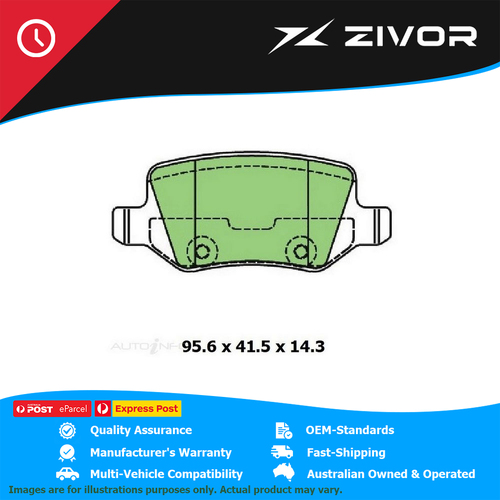 PROTEX Brake Pads - Front For MERCEDES BENZ A200 W169 2.0L M266.960 #DB2020UP