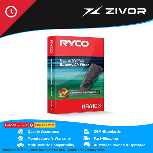 RYCO Battery Air Filter For LEXUS UX250H HYBRID MZAH15R 2.0L M20AFXS #RBA103