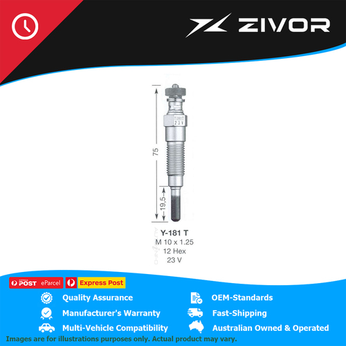 New NGK Diesel Glow Plug For NISSAN URVAN E23 2.3L 3D Van 1982-1986 #Y-181T