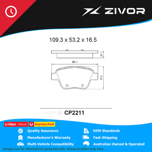 PREMIER Ceramic DB2211 Brake Pads For VOLKSWAGEN TOURAN 1T 2.0L BLR #CP2211