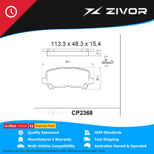 PREMIER Ceramic DB2368 Brake Pads For HOLDEN COLORADO 7 LTZ RG 2.8L LWN #CP2368