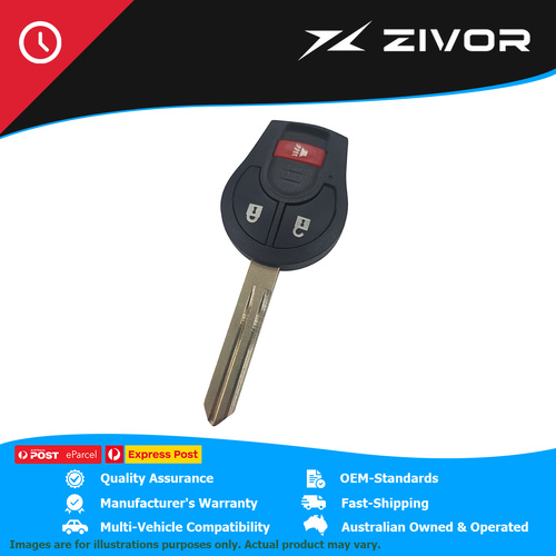 MAP-AU Complete Remote & Key - 3 Button For NISSAN X-TRAIL I T30 #KF400