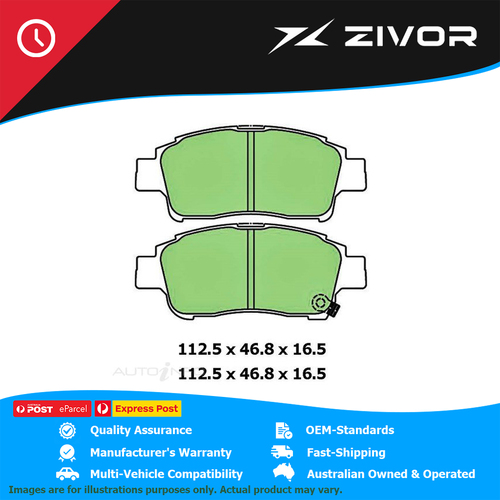 PROTEX Ultra Brake Pads - Front For TOYOTA ECHO SPORTIVO NCP13R 1NZFE #DB1378CP