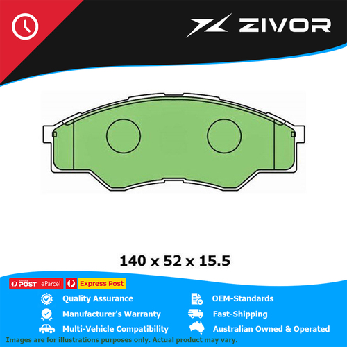 PROTEX Ultra Brake Pads - Front For TOYOTA HILUX SR, WORKMATE KUN16R #DB1741CP