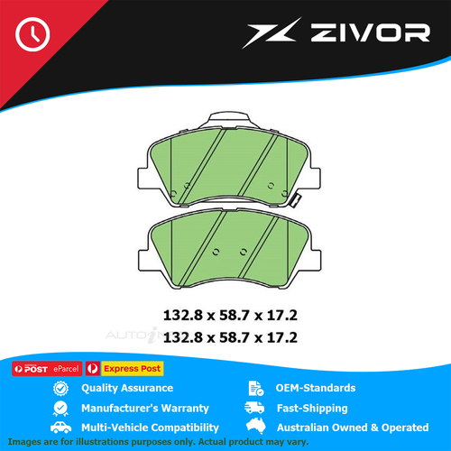 PROTEX Ultra Disc Pad Set For KIA RONDO PLATINUM, S, Si, SLI RP G4NC #DB3173CP