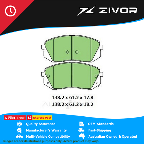 New PROTEX Brake Pads For HYUNDAI KONA ELITE OS 1.6L G4FJ #DB3228CP