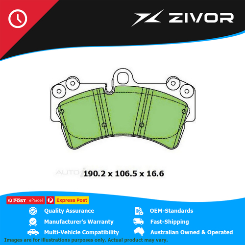 New PROTEX Brake Pads For PORSCHE CAYENNE TURBO 9PA 4.8L M48.51 #DB3241UP