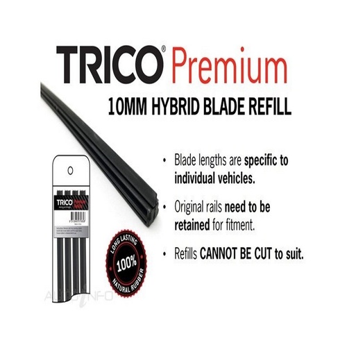 TRICO Premium Refill 10mm 16" / 400mm Pack of 4 For HONDA HRV #TRT400-4