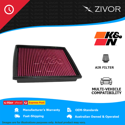 New K&N Air Filter Panel For LAND ROVER DEFENDER L316 110 TD5 2.5L #33-2788