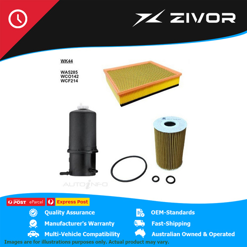 WESFIL Filter Service Kit For VOLKSWAGEN AMAROK TD1340 2H 2.0L CDBA #WK44