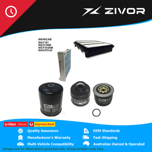 WESFIL Filter Service Kit For MITSUBISHI CHALLENGER PB 2.5L 4D56T #WK48CAB