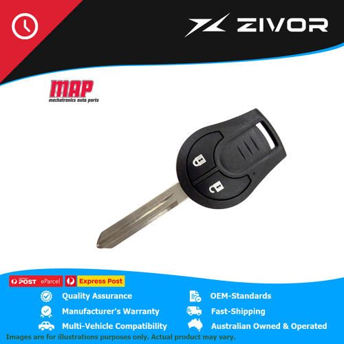 MAP-AU Complete Remote - 2 Button For NISSAN NAVARA dCi D231 D23, D23T #KF297