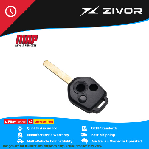MAP-AU Shell & Key Replacement - 3 Button For SUBARU LEVORG VM4 #KF389