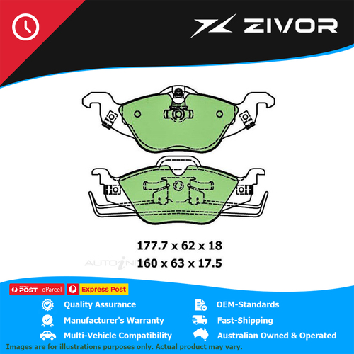 PROTEX Ultra Brake Pads - Front For HOLDEN ASTRA CITY, EQUIPE, SXI TS #DB1424CP