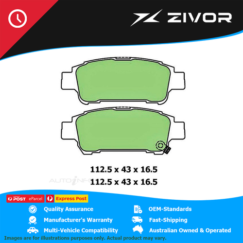 PROTEX Ultra Brake Pads - Rear For TOYOTA ESTIMA ACR30R 2AZFE #DB1660CP
