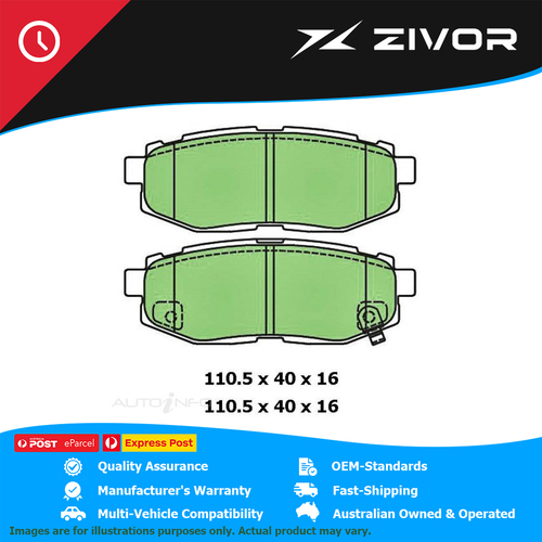 PROTEX Ultra Brake Pads For SUBARU LIBERTY GT PREMIUM BM, B14 EJ255 #DB1789CP