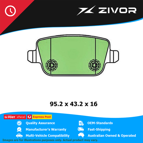 PROTEX Brake Pads-Rear For LAND ROVER FREELANDER 2 HSE, SE TD4 L359 DB1999CP