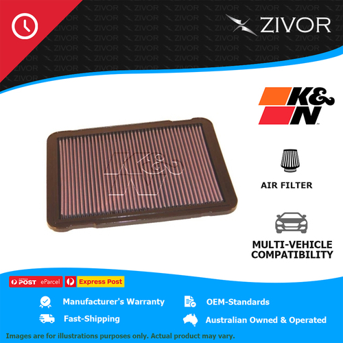 K&N Air Filter Panel For TOYOTA LANDCRUISER PRADO KZJ120R 3.0L 1KZ-TE #33-2146