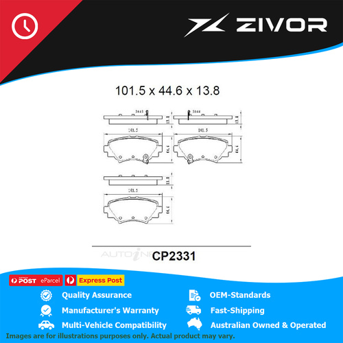 PREMIER Ceramic DB2331 Brake Pads For MAZDA CX-3 DK 1.5L S5-DPTS #CP2331