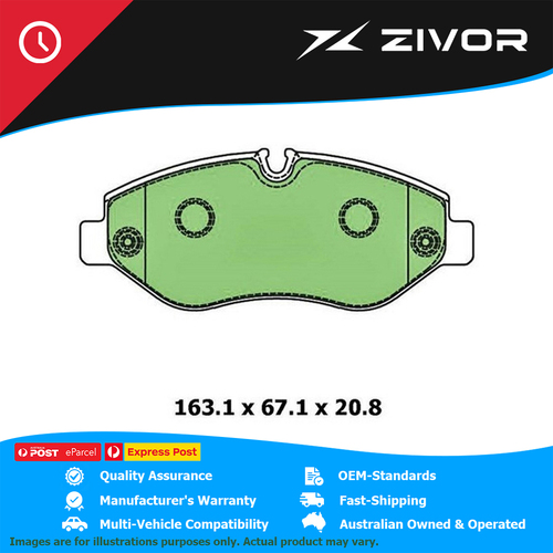 New PROTEX Brake Pads For VOLKSWAGEN CRAFTER 35 MWB. LWB 2E 2.5L BJK #DB1973UP