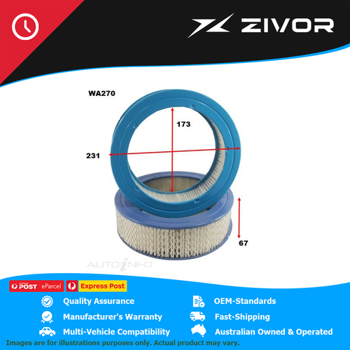 WESFIL Air Filter For HONDA CIVIC RB 4D Hatchback 1.3L EN1 1980-1984 #WA270