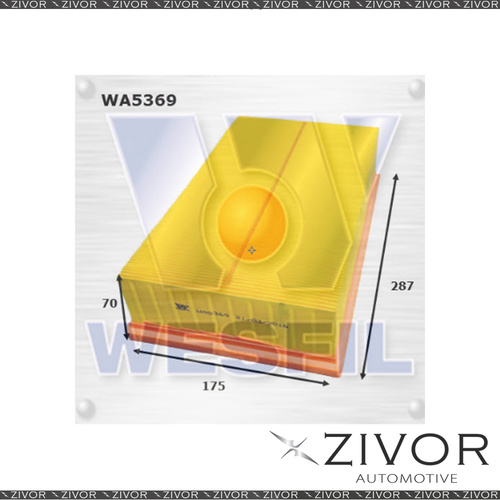 Wesfil Air Filter For Audi TT 2.0L TFSi 02/15-on - WA5369 *By Zivor*
