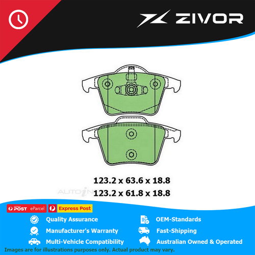 PROTEX Brake Pads - Rear For VOLVO XC90 3.2 P3 4D Wagon 3.2L B6324S5 #DB1659UP