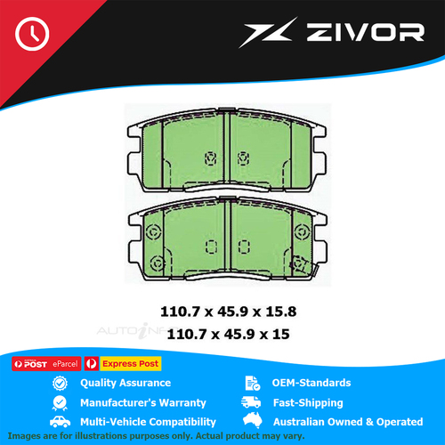 PROTEX Ultra Disc Pad - Front For HOLDEN CAPTIVA 7 SX, LS CG #DB1862CP