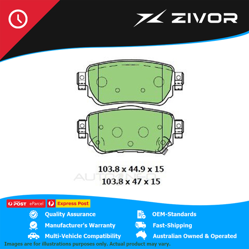 PROTEX Ultra Brake Pads For NISSAN QASHQAI TL, TS J11 R9M 2014-2017 #DB3214CP