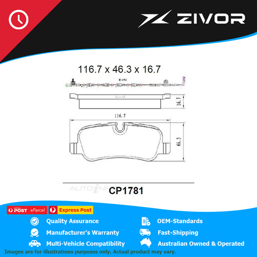 PREMIER Ceramic DB1781 Brake Pads For RANGE ROVER SPORT 4.2L 428PS #CP1781