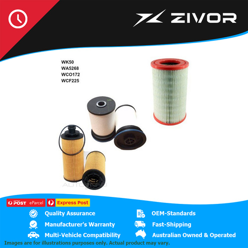 WESFIL Filter Service Kit For HOLDEN COLORADO LX, LS, LS-X RG 2.8L LWN #WK50