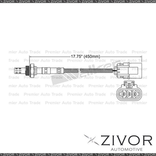 DELPHI Pre-Cat Oxygen Sensor For Nissan Pulsar SR20DE 4 Cyl EGO-018 / 55300008