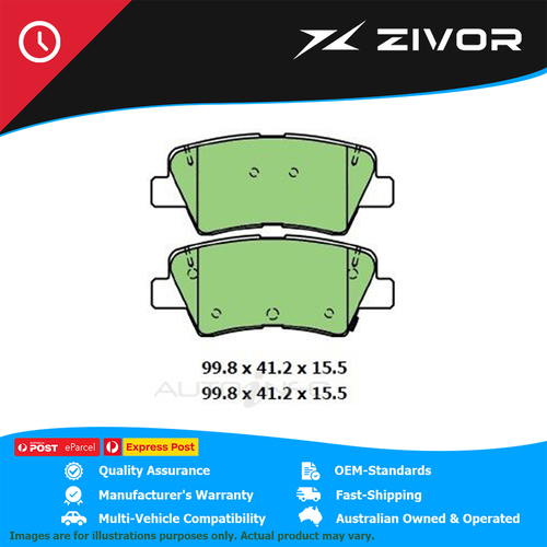 PROTEX Ultra Disc Pad Set For KIA RIO GT-LINE YB G3LE 2020-On #DB3225CP