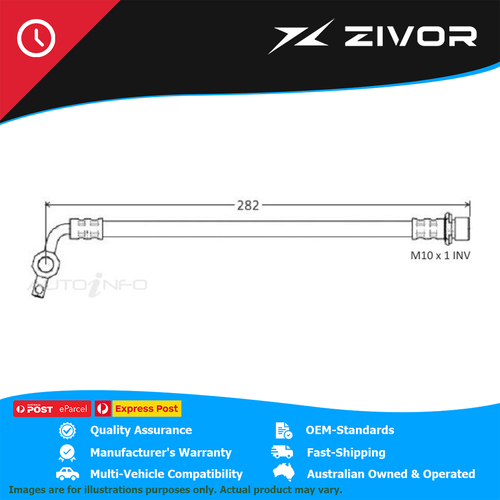 PROTEX Hydraulic Hose - Front For TOYOTA LANDCRUISER FZJ79R 1FZFE #H3442