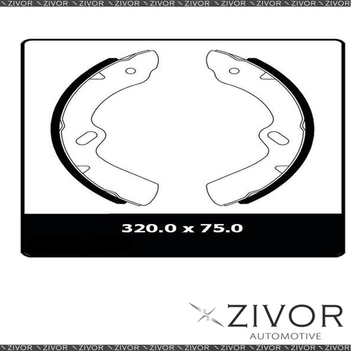 2x PROTEX Brake Shoes- Front For ISUZU NPR200 NPR66 2D Truck 4X2 1992-2003 N3146