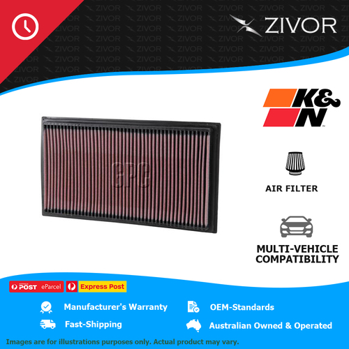 New K&N Air Filter Panel For MERCEDES-BENZ E280 W210 2.8L M112 #33-2747