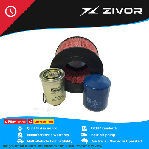WESFIL Filter Service Kit For TOYOTA LANDCRUISER HZJ71R 4.2L 1HZ 1999-2004 #WK1
