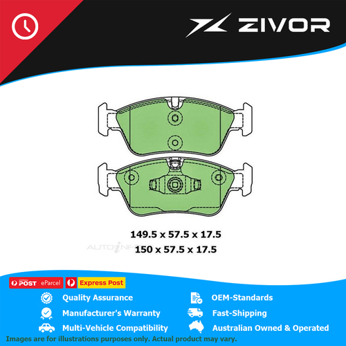 New PROTEX Ulta Disc Pad Set For BMW 118D E87 2.0L M47TUD20 #DB1833CP