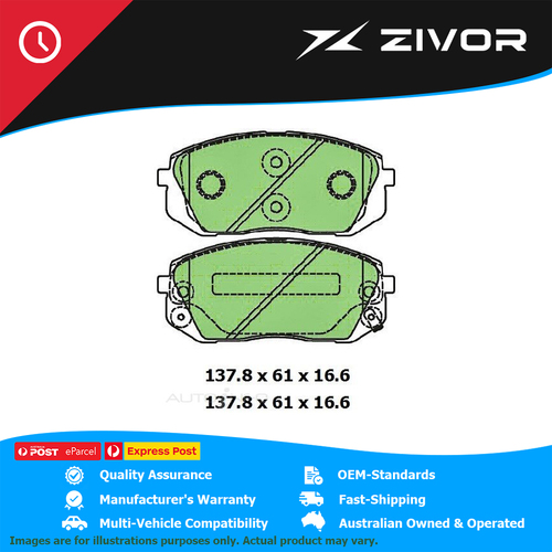 PROTEX Ultra Brake Pads For KIA SPORTAGE SI SL G4KD 2010-2013 #DB2174CP