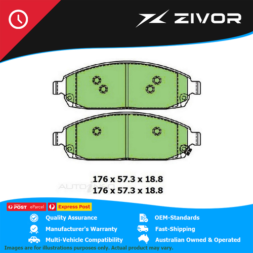 New PROTEX 4WD Disc Pad Set For JEEP COMMANDER LIMITED XH 4.7L 3Y5 #DB2333F