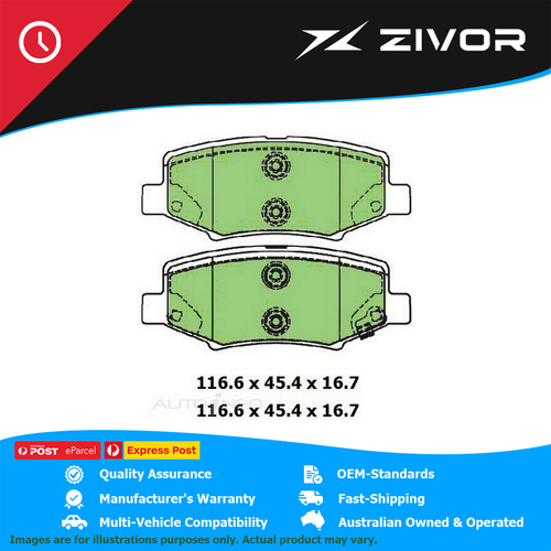PROTEX Brake Pads For JEEP WRANGLER SPORT JK 2D Convertible 3.6L ERB #DB2003UP