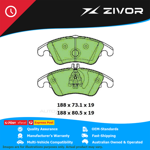New PROTEX Brake Pads For MERCEDES BENZ E350 CDI $212 3.0L OM642 850 #DB2183UP
