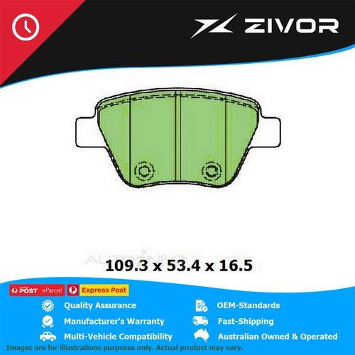 PROTEX Brake Pads - Rear For SKODA OCTAVIA RS 2.0 TSI, RS 147 TSI 1Z #DB2211UP