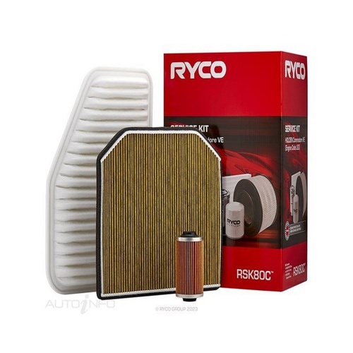 RYCO Filter Service Kit For HOLDEN COMMODORE SPORTWAGON VE #RSK80C