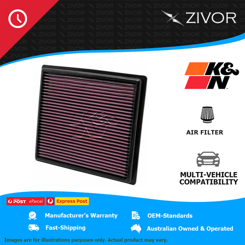 New K&N Air Filter Panel For LEXUS ES350 GSV60R 3.5L 2GR-FE #33-2443