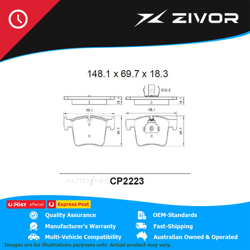 PREMIER Ceramic DB2223 Brake Pads For BMW 440i F32 3.0L B58B30A #CP2223