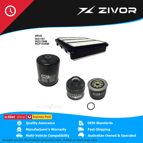 WESFIL Filter Service Kit For MITSUBISHI CHALLENGER PB, PC 2.5L 4D56T #WK48