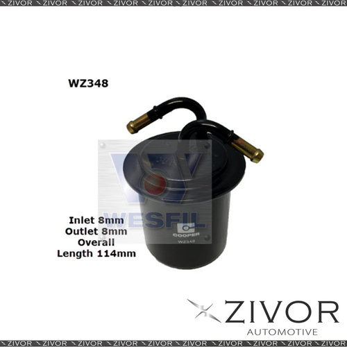 COOPER FUEL Filter For Subaru Liberty 2.0L 10/91-06/94 -WZ348* By Zivor*