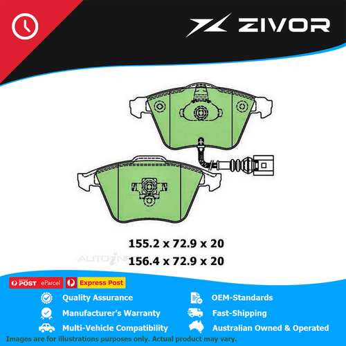 New PROTEX Brake Pads For VOLKSWAGEN GOLF 2.0 TDI MK5 2.0L BKD #DB2210UP