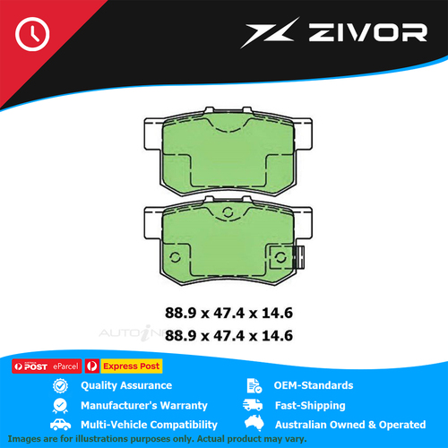 PROTEX Ultra Brake Pads - Rear For HONDA CIVIC TYPE REP K20A #DB1142CP